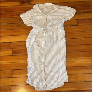 Striped Short Sleeve Dress